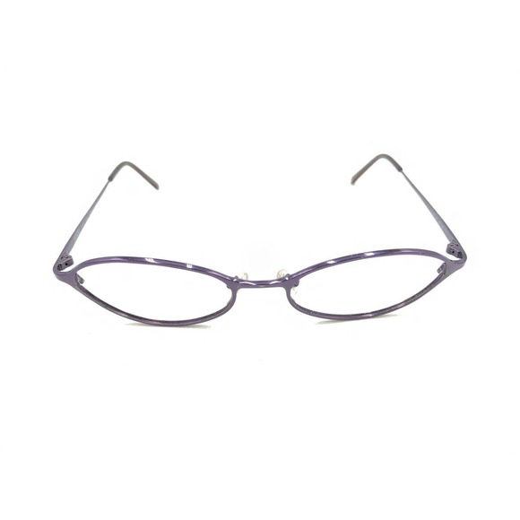 Coach Aimee 402 Titanium Purple Oval Eyeglasses Frames 51-17 135 Designer Women - Picture 2 of 12